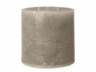 Cozy Living rustikk stearinlys 15x15 cm m/3 veker- Stone thumbnail