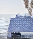 Tablecloth - Waterlily - Navy Blue - 150x230cm thumbnail