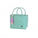 Mini Paris - Mini Shopper fat strap with contrast PU tassel-252 soft aqua green thumbnail