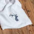 Gjestehåndkle 30x50 cm Hjort Hvit thumbnail