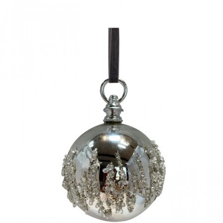 Julekule Sølv m/perler