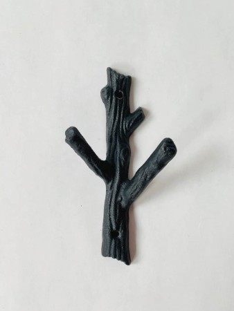 Knagg støpejern gren 10×20 cm