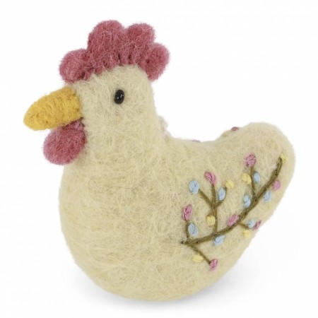 Rooster w/Embroidery - Yellow