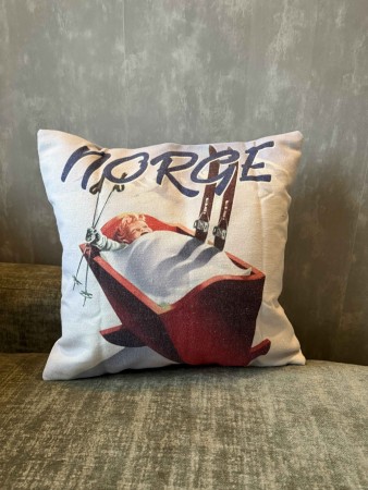 Ski  Vugge putetrekk i kelim 50x50 cm 