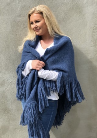 Dehn Design Daisy sjal jeans blå