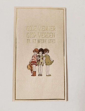 Gode venner 33×40 cm