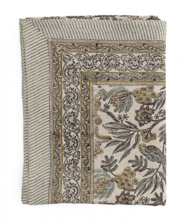 Linen Tablecloth - Parrot - Blue - 150x350cm 3675