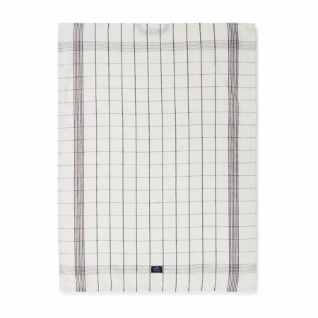 Organic Cotton Linen Checked kjøkkenhåndkle 50 x 70 cm Variant: White-dark gray