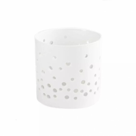 Sögne hvit t-lysholder dots large 