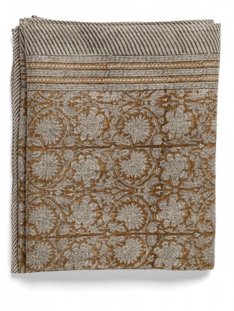 Linen Tablecloth - Paradise - Ochre - 170x270cm - 2362 