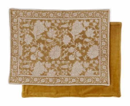 Placemat Indian Rose Ochre 37x50cm (2 stk)