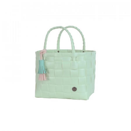 Mini Paris - Mini Shopper fat strap with contrast PU tassel-250 soft matcha green 