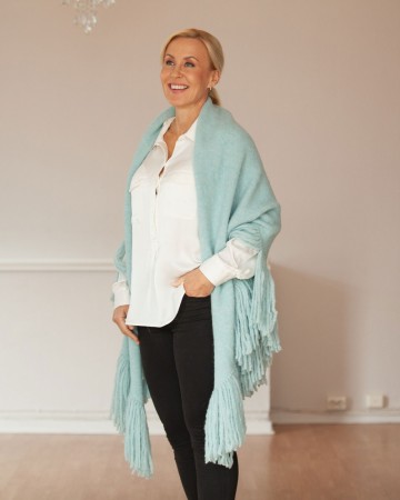 Dehn Design Daisy sjal turkis
