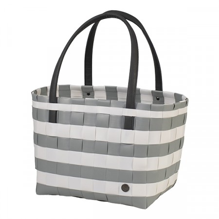 Handed By Shopper Color Block vintages grå og hvit