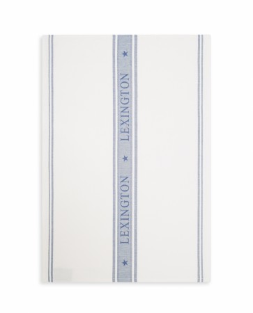 Lexington Icons Cotton Jacquard Star Kitchen Towel, White/blue