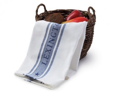 Lexington icons kjøkkenhåndkle blått/hvitt