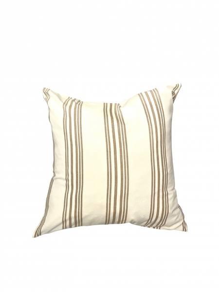 Mille Moi putetrekk Taupe Stipes 60x60 cm 