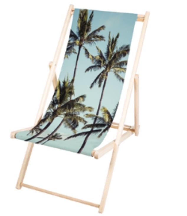 Fluktstol med palmer