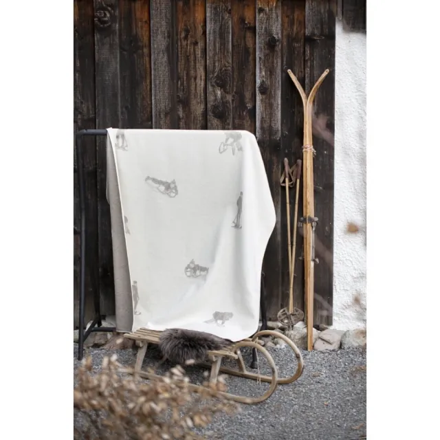 David Fussberger Silveretta flanell Pledd /  Teppe m/ vintersport