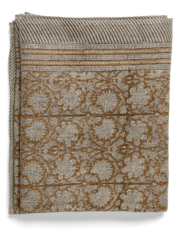 Chamois Linen Tablecloth - Paradise - Ochre - 150x350cm 2364