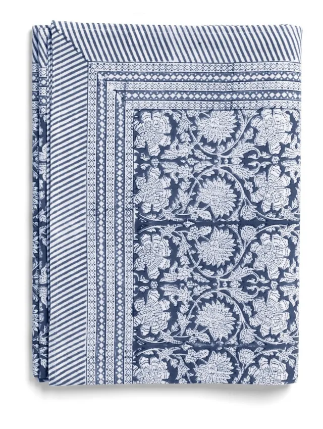 Chamois Tablecloth - Paradise - Navy Blue - 150x230cm 2808