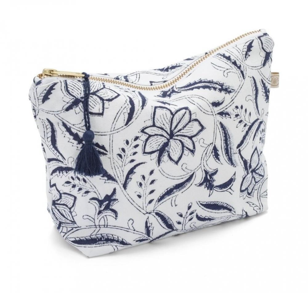 Toalettmappe- Lily Open - Navy Blue - Small 3179