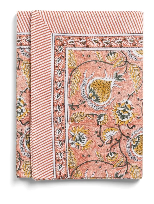 Chamois Tablecloth - Pomegranate - Orange - 150x350 1162