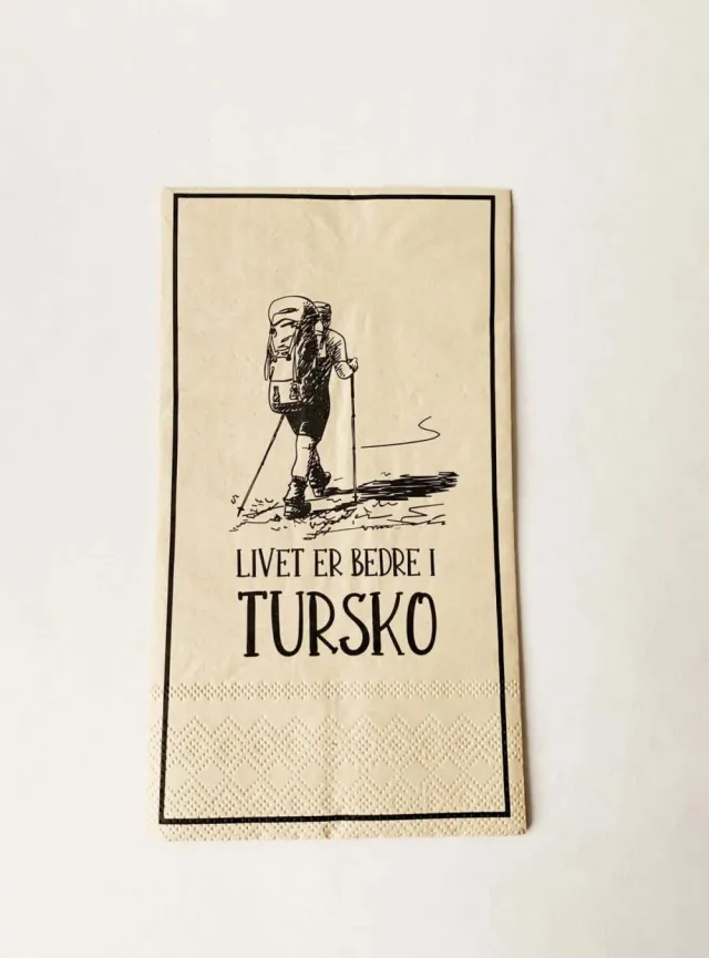 Servietter Livet er Bedre i Tursko 33x40 cm