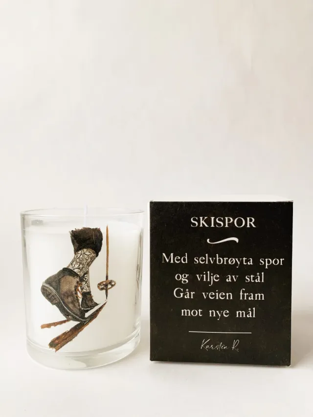Duftlys Bomull Skisko 8x9 cm