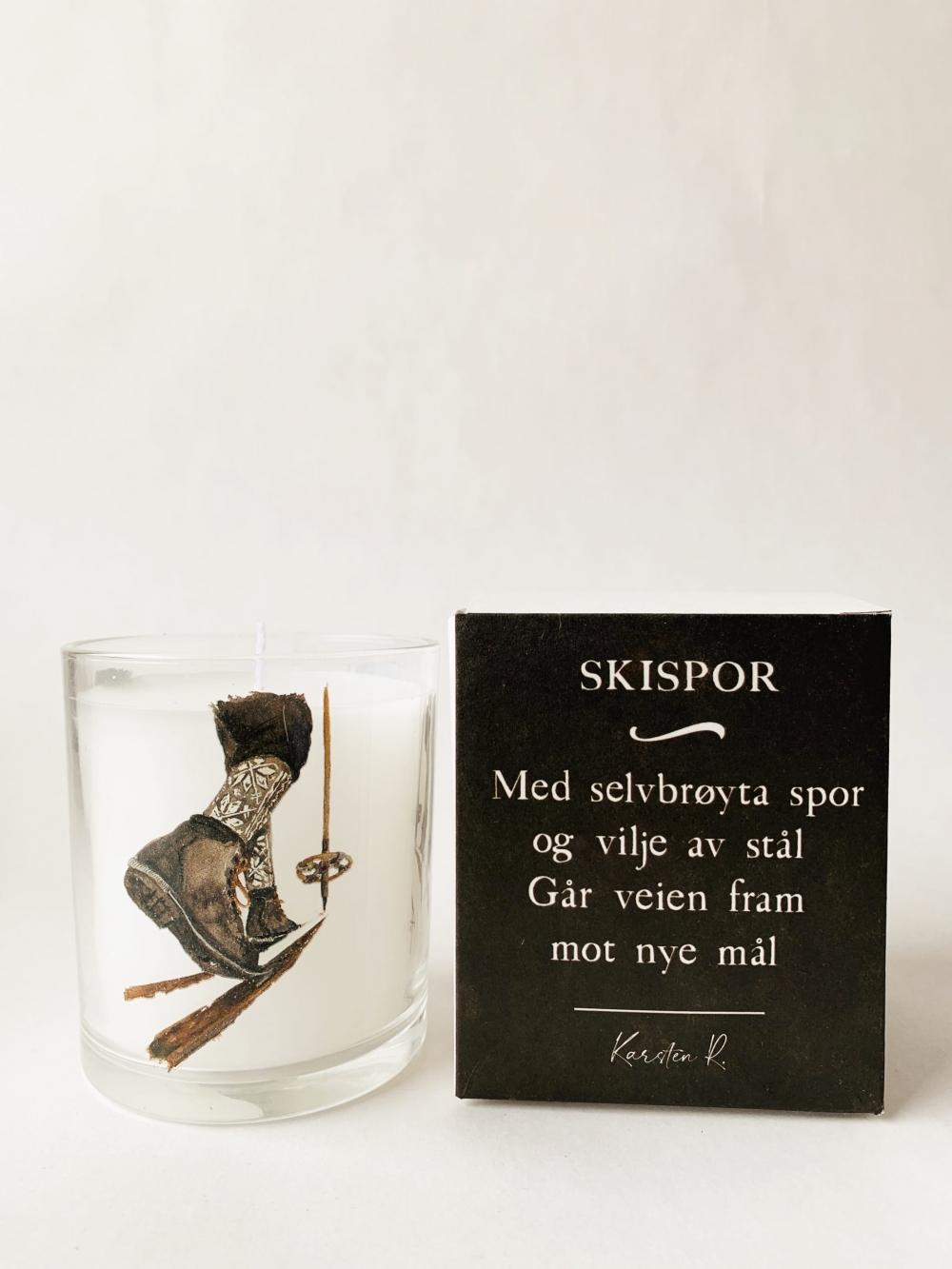 Duftlys Bomull Skisko 8x9 cm