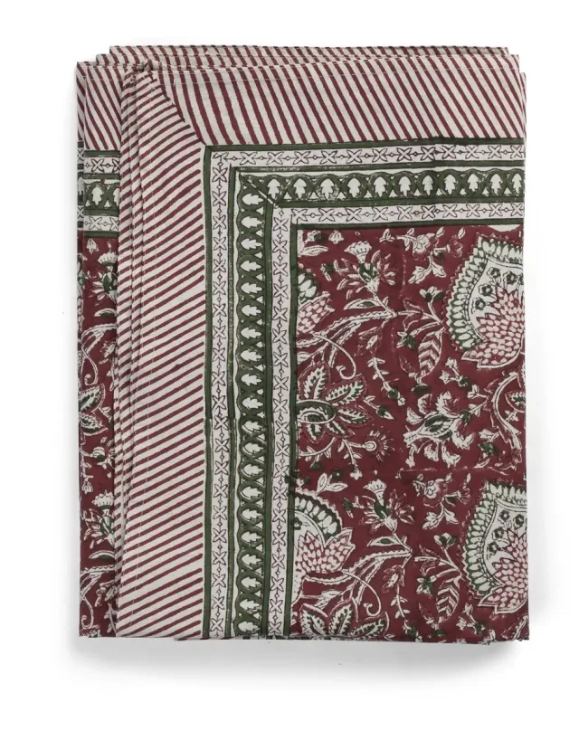 Chamois Tablecloth - Oriental - Red - 150x350cm 3081