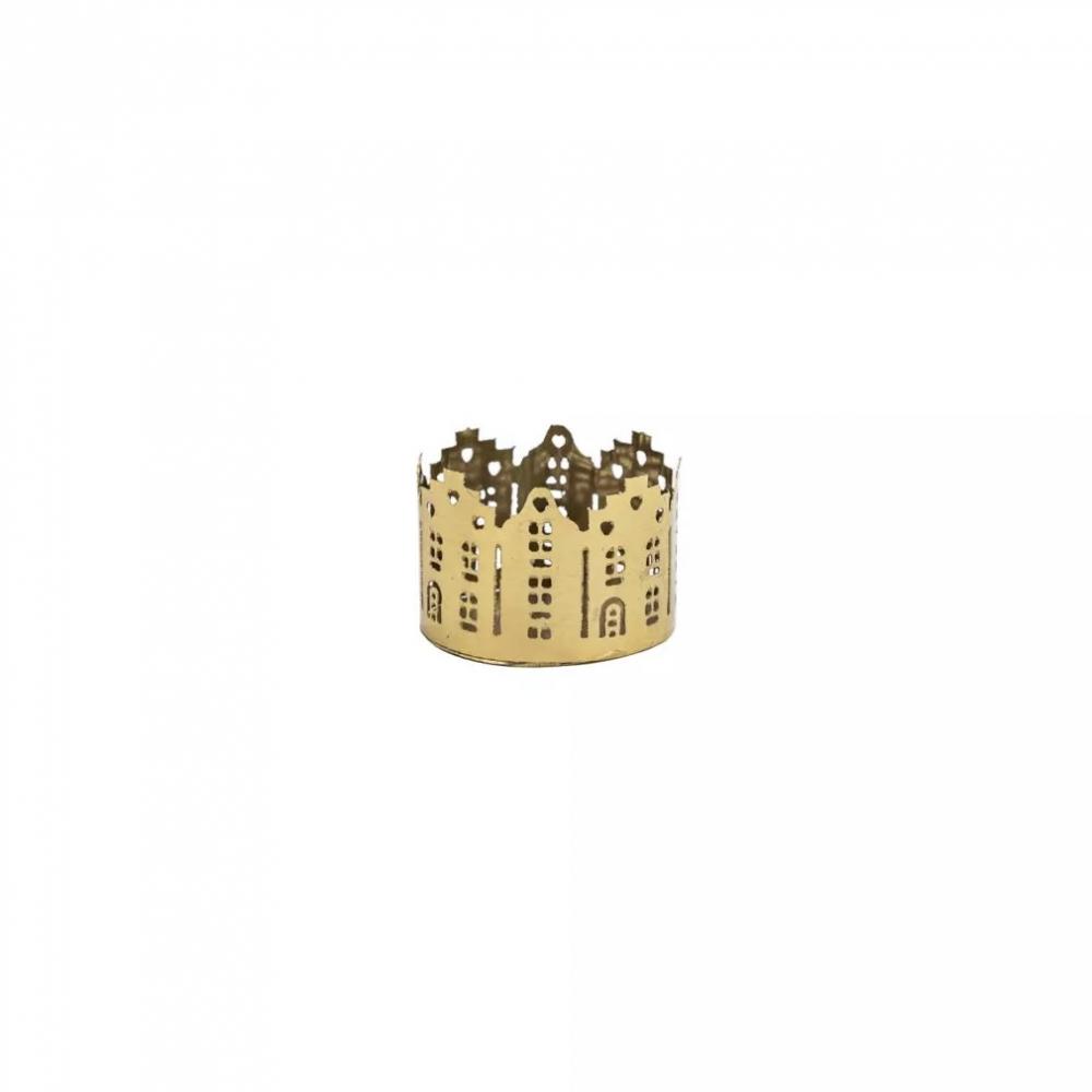 Sögne lysholder metall juleby small 