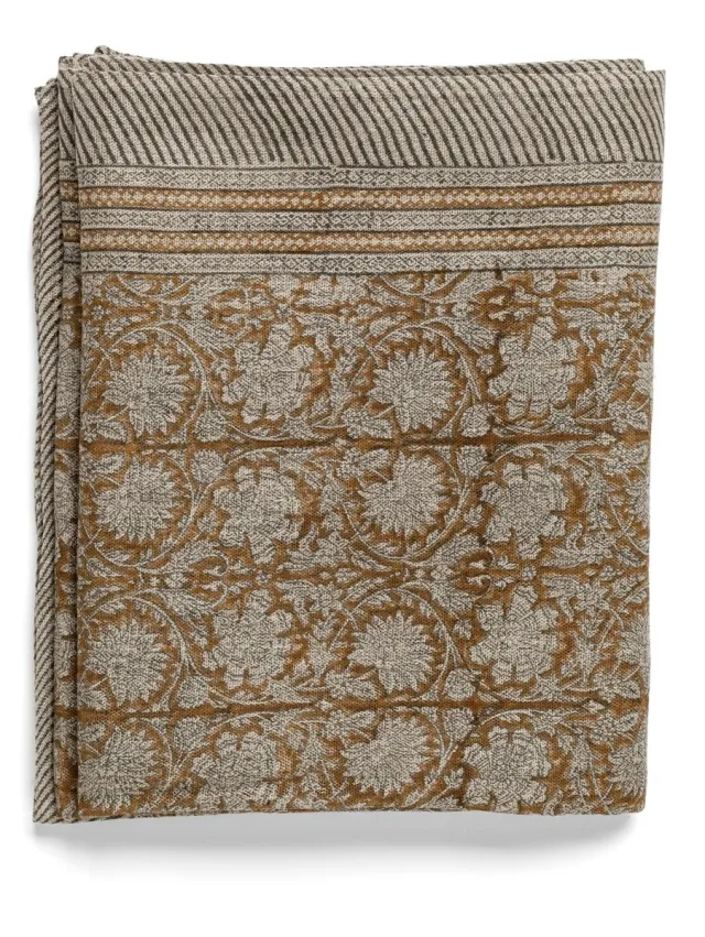 Chamois Linen Tablecloth - Paradise - Ochre - 170x270cm - 2362