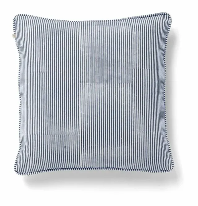 Chamois Cushion - Stripe - Navy Blue - 50x50cm