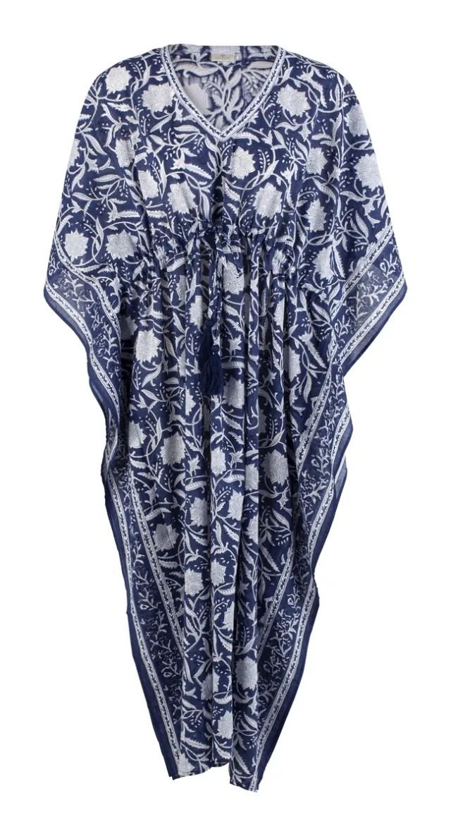 Chamois Kaftan - Lily - Navy Blue - One Size 3170