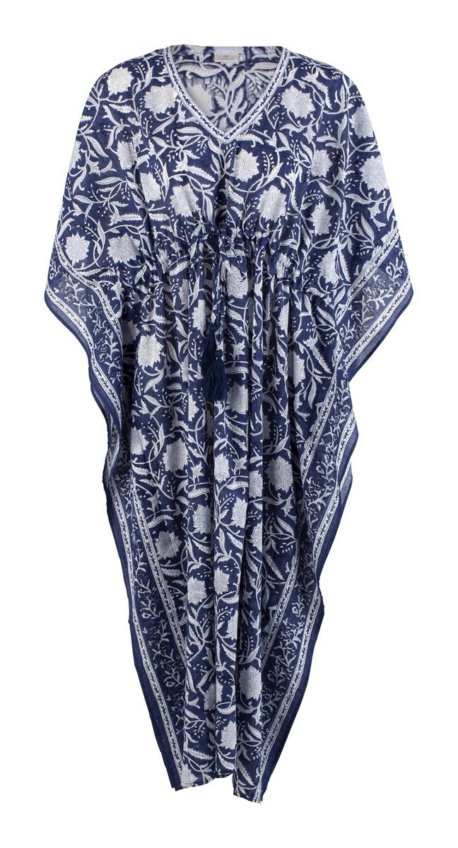 Chamois Kaftan - Lily - Navy Blue - One Size 3170