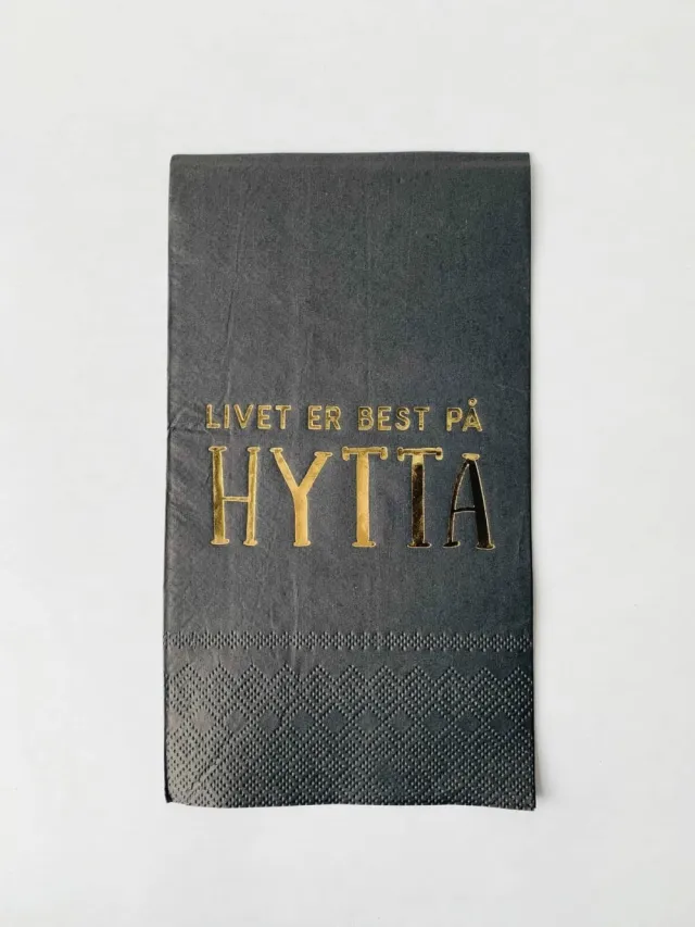 Servietter Livet er best på Hytta
