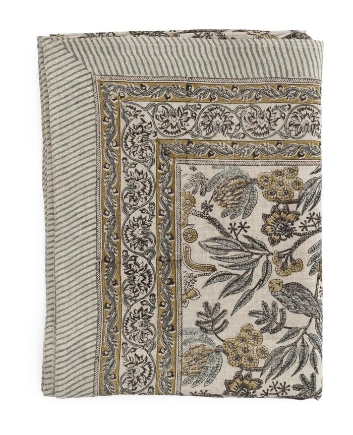  Linen Tablecloth - Parrot - Blue - 170x270cm 3674-bestillingsvare