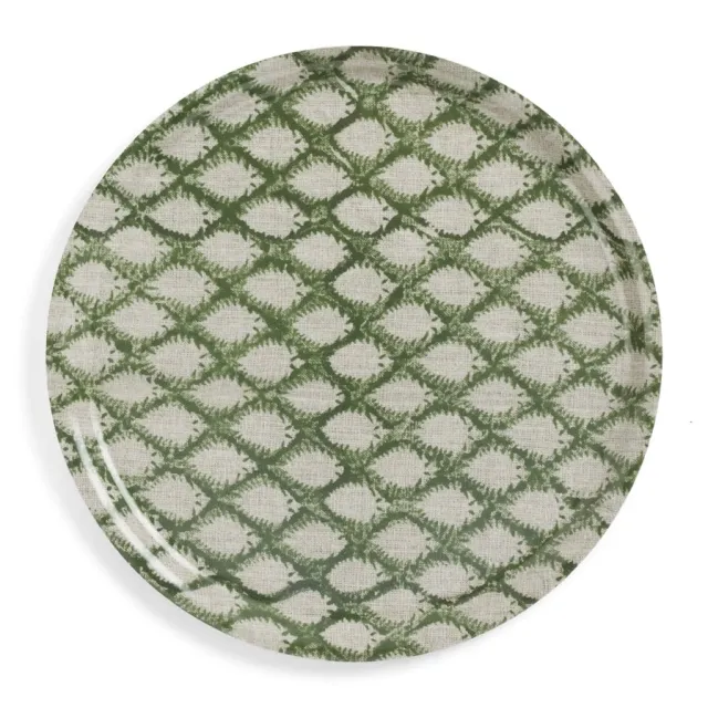 Chamois Tray - Cypress - Green - round 31cm 3480