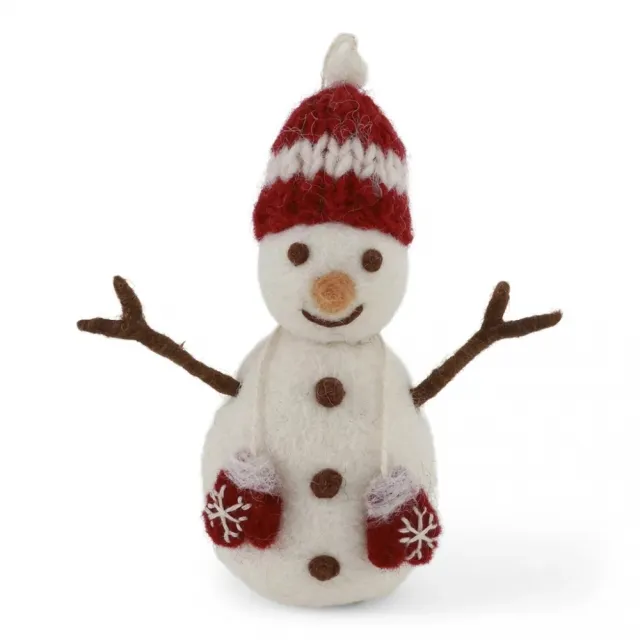 Gry & Sif Snowman w/Red Hat & Mittens