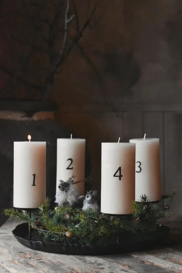 Adventsstake jul  sort