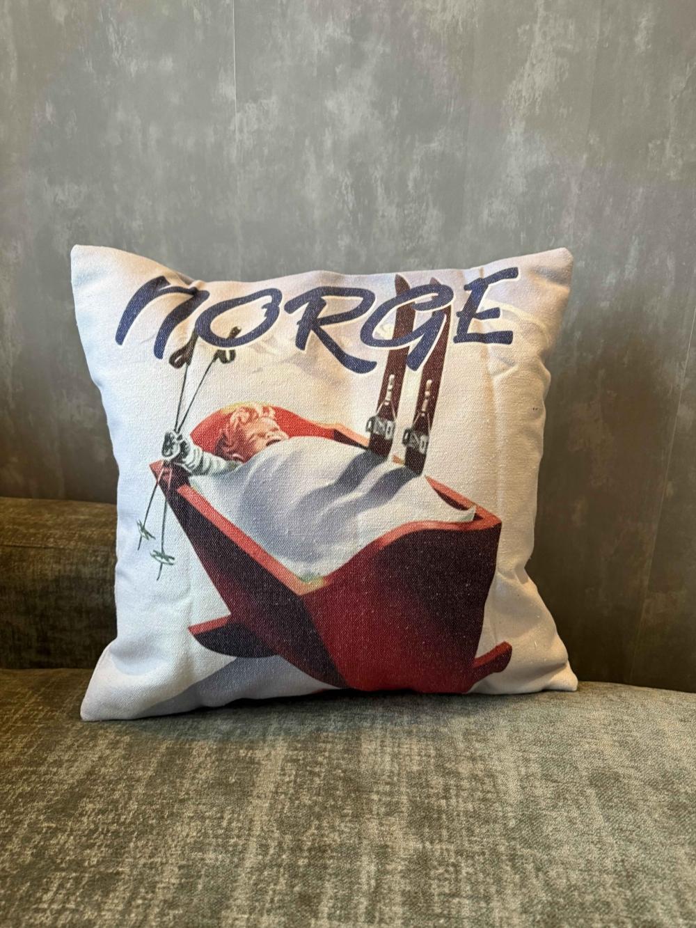 Ski  Vugge putetrekk i kelim 50x50 cm