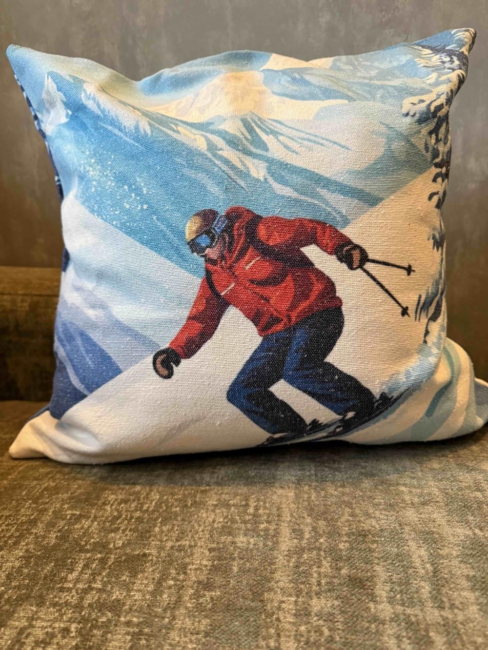 Ski Mountain putetrekk i kelim 50x50 cm