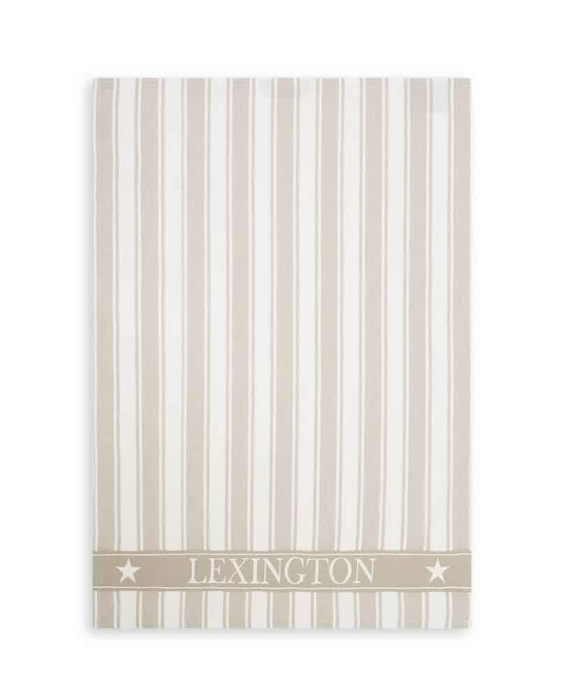 Icons stripet kjøkkenhåndkle m/vaffelstruktur, bomullstwill