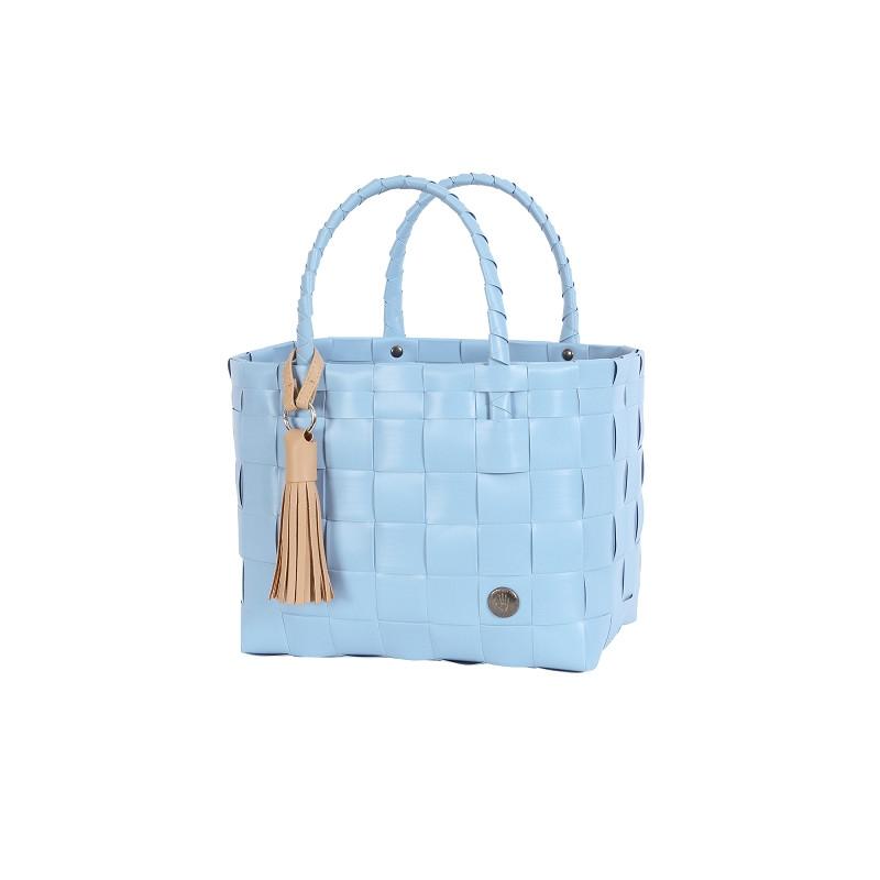 Handed By Mini Paris - Mini Shopper fat strap with contrast PU tassel-45 faded blue