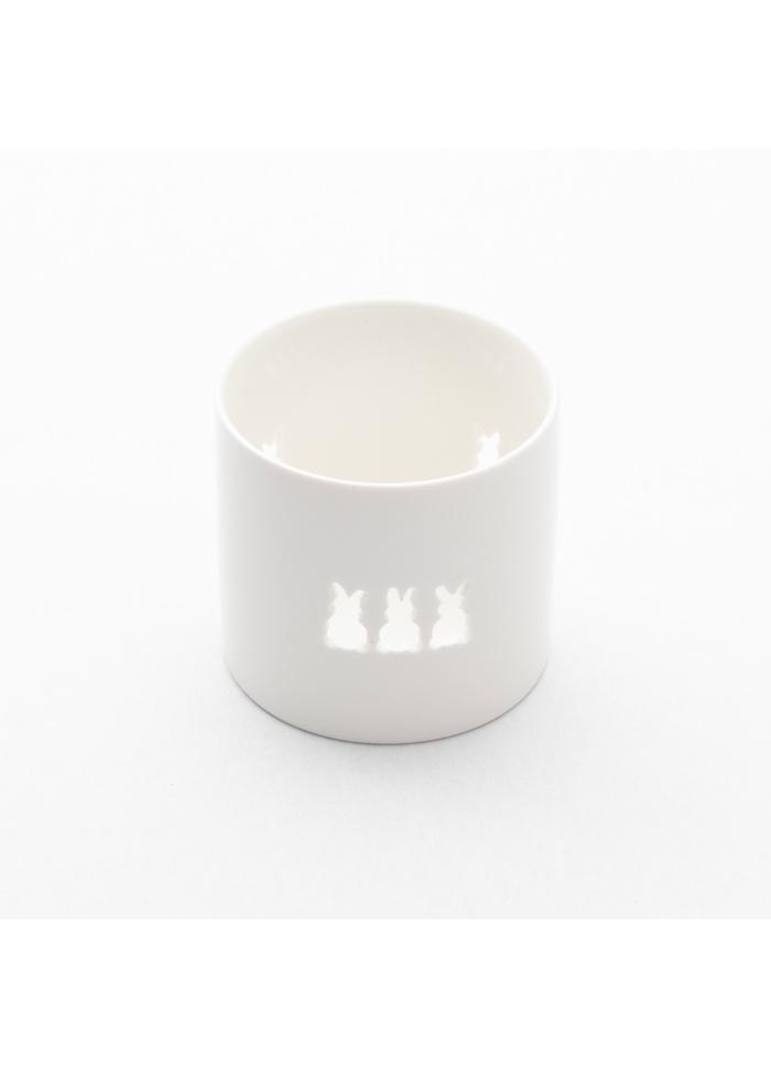 sögne hvit t-lysholder easter bunnies medium