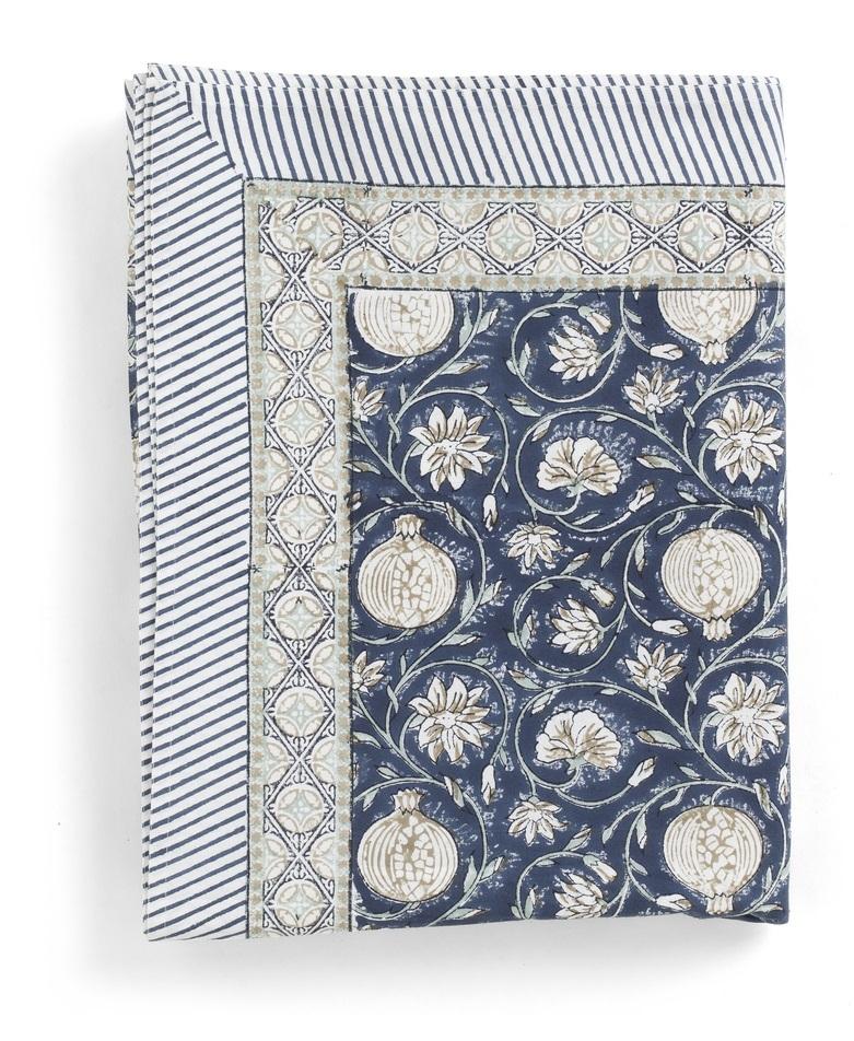 Tablecloth - Tangier Pomegranate - Blue - 150x230cm 3519