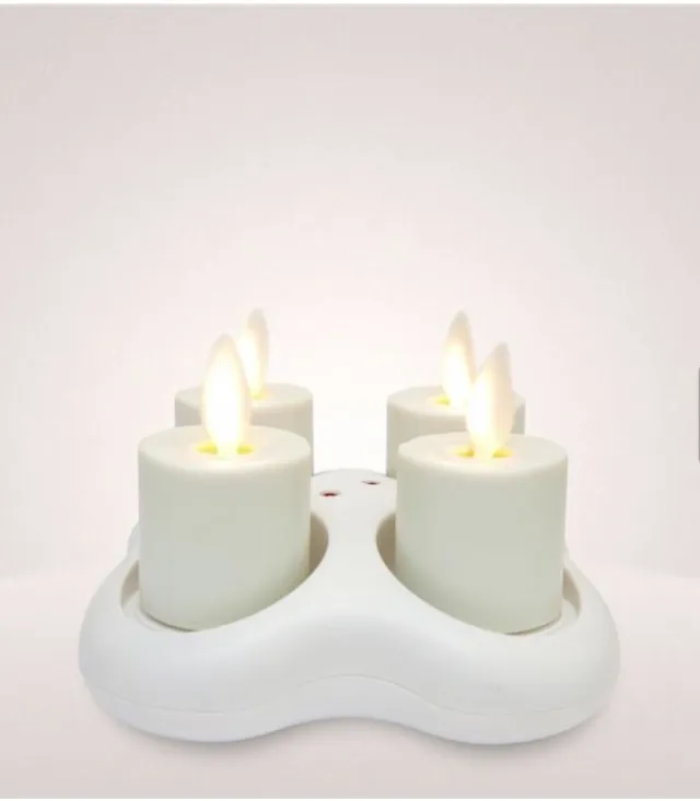 Luminara 4 Led Telys m/ Lader