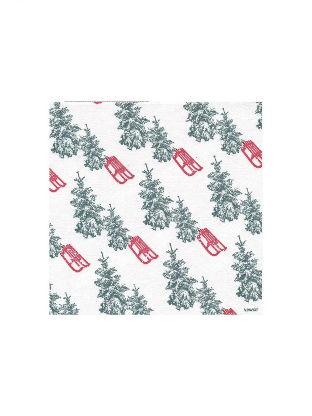 Servietter fra Paviot med ski 40x40