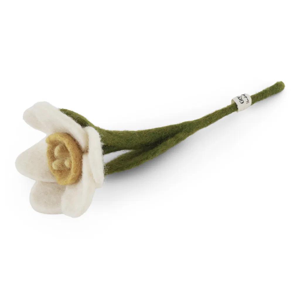 Gry & Sif Daffodil Flower - White - Small 18 cm